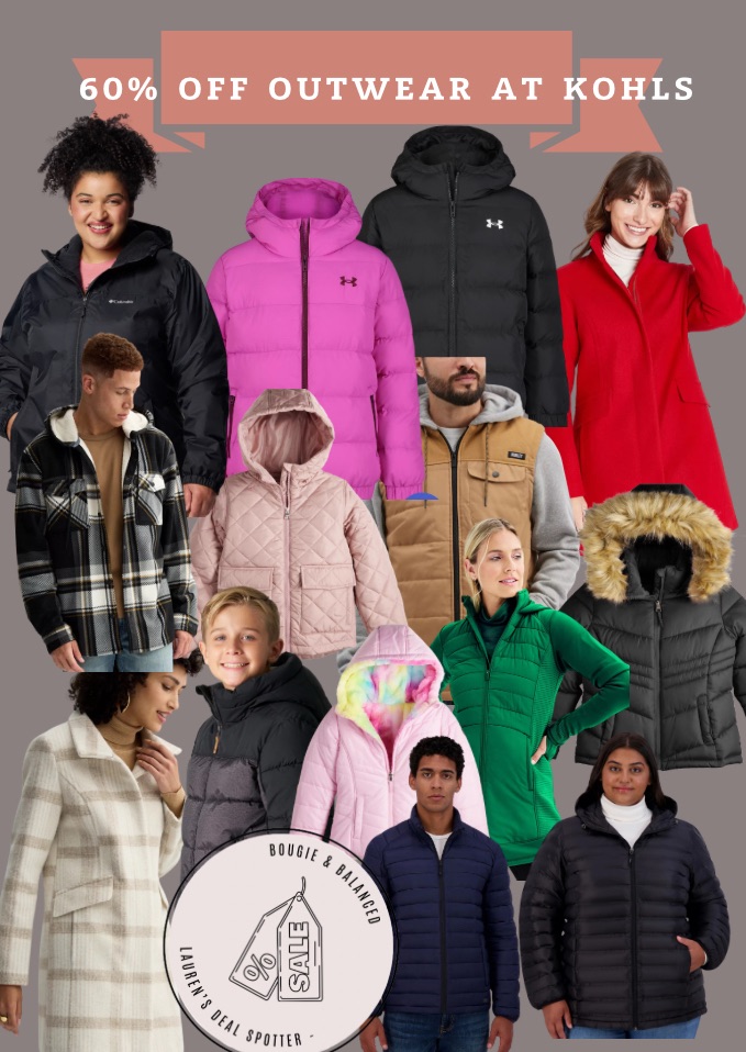 60% off coats for the fam at&nbsp;Kohls